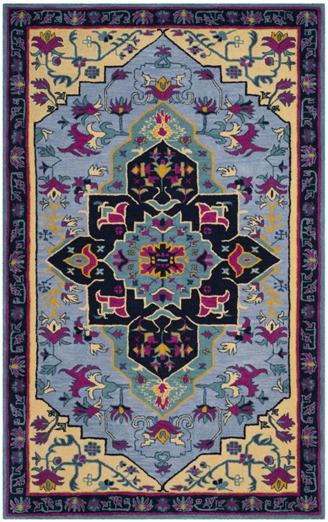 Colors found in this rug include: Safavieh Bellagio Blg506b Light Blue - Multi Area Rug ...