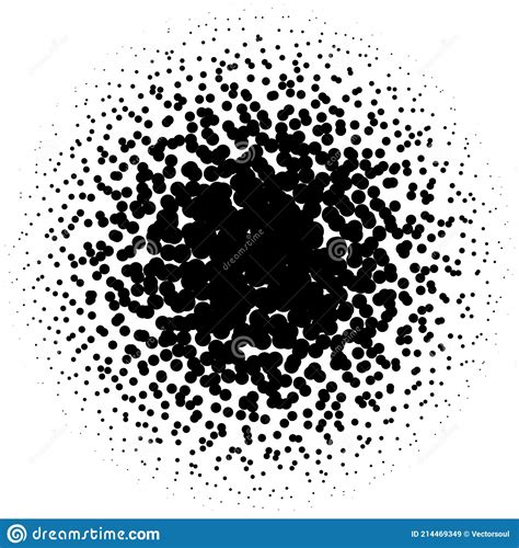 Circle Pointillist Pointillism Stipple Stippling Random Dots