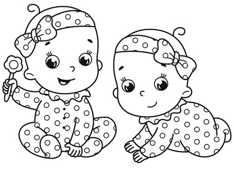 Babies Girl Coloring Page Free Printable Coloring Pages For Kids