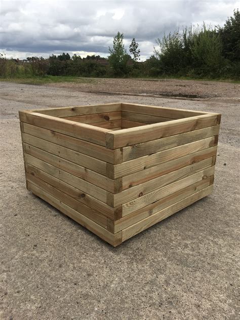 High Quality Tanalised Pressure Treated Square Planter EXTRA LARGE