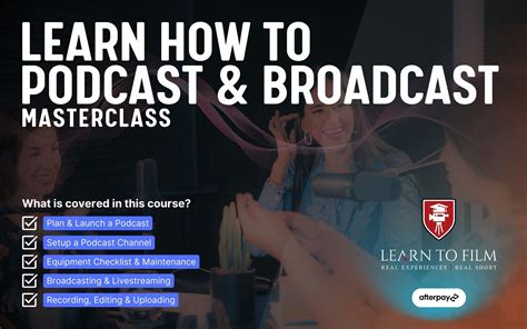 Learn How To Podcast And Broadcast Learn To Film Sydney