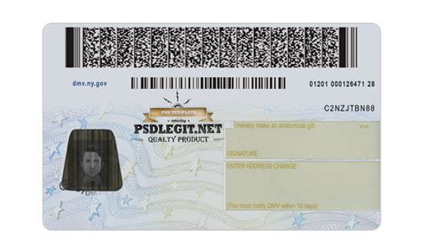 New York Driver License Psd Template Psdlegit