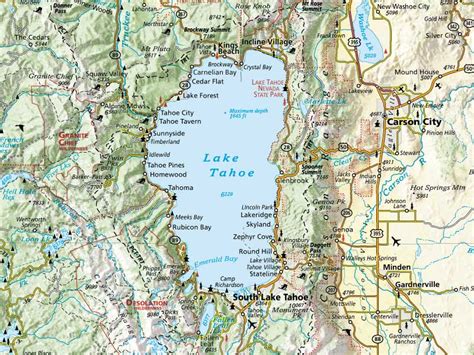 Online Maps Lake Tahoe Maps