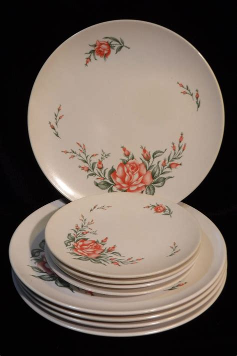 If you are looking for a way to save money, making your own bread is a great place to start. Melmac Dinner Plates Vintage 1950's Rose Floral Pattern ...