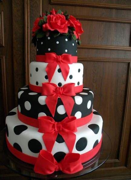Wedding cakes, cupcakes, cookies, pies, pastries. Best wedding cakes red polka dots Ideas | Polka dot ...