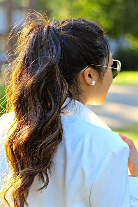 White Out Wavy Ponytail Perfect Ponytail Fun Ponytails
