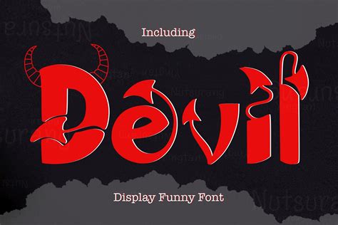 Devil Font By N Nakorn Creative · Creative Fabrica