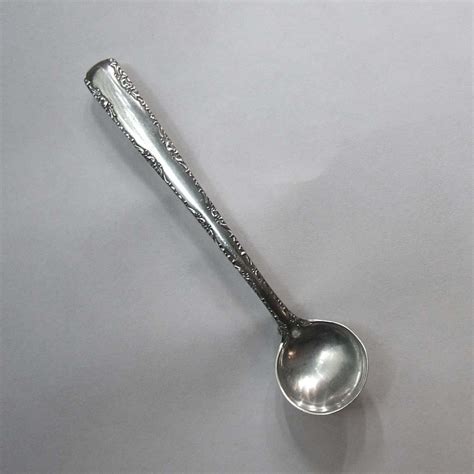 Gorham Camellia Sterling Silver Salt Spoon Lapel Pin Brooch 1942 1941