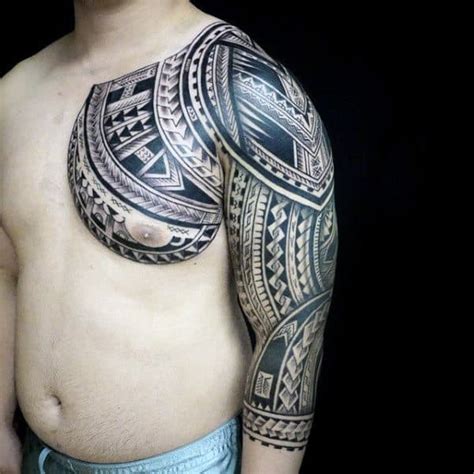75 Half Sleeve Tribal Tattoos For Men Masculine Design Ideas