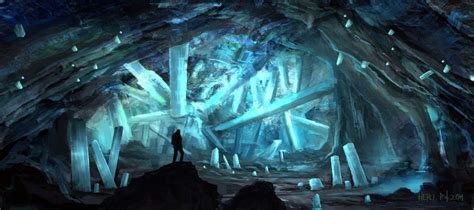 Crystal Cave Crystal Cave Fantasy Landscape Environmental Art