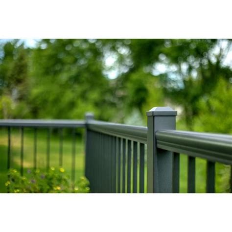 Aria Railing 36 In X 6 Ft Black Powder Coated Aluminum Preassembled