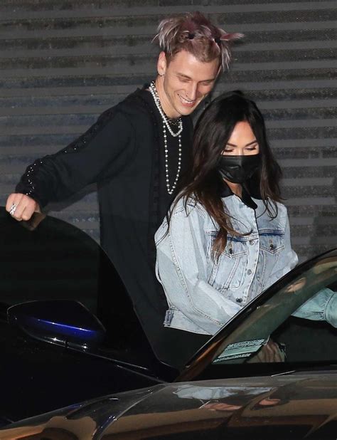Machine Gun Kelly And Megan Fox Continue Their Love Affair With Smiley Dinner Outing