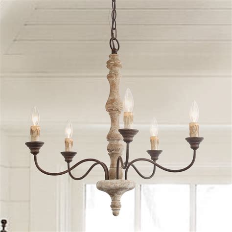 Lnc Farmhouse Chandelier For Kitchen Island 5 Light Rustic Dining