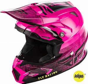 Toxin Mips Embargo Neon Pink Black Helmet Fly Racing