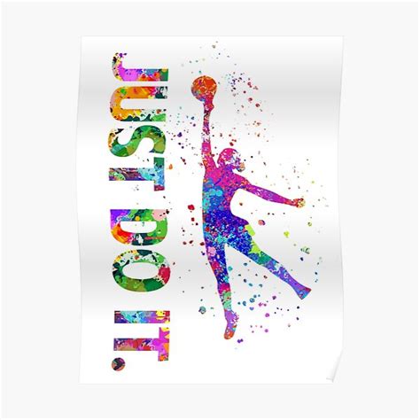 Netball Colorful Art Poster For Sale By Erthazloveart Redbubble