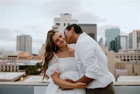 San Diego Engagement Photographers Rooftop Engagement Photos