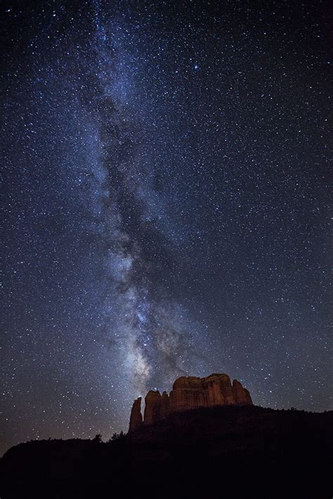 Milky Way Over Cathedral Rocks Night Vision Scott Stulberg Photography