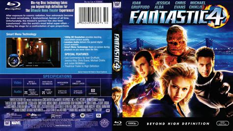 Fantastic 4 Blu Ray Dvd Cover 2005 R1