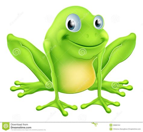 Cartoon Frog Character Stock Vector Illustration Of