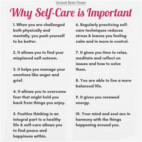 Why Self Care Is So Important