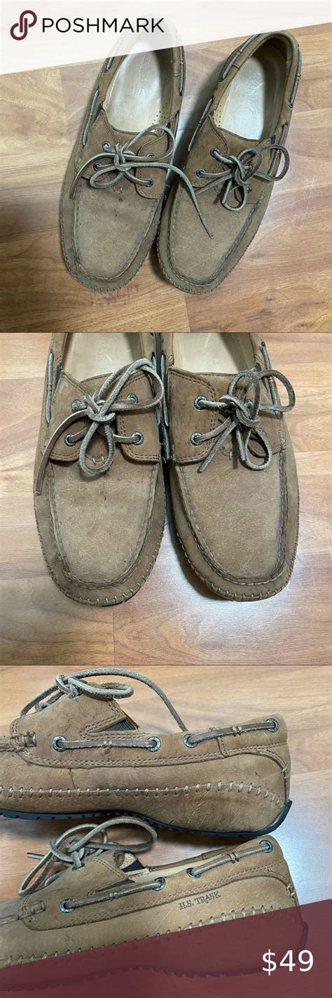 Hs Trask Mens Antelope Moccasin Driving Loafers Vibram Sole Driving