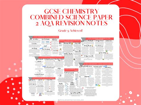 Gcse Chemistry Combined Science Aqa Paper 2 Revision Notes Teaching