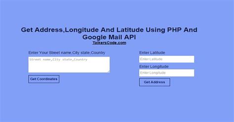 Get Address From Latitude And Longitude Using Php And Google Maps Api Hot Sex Picture