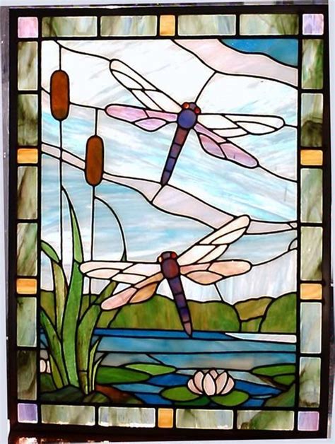 Dragonfly Stained Glass Window Patterns Glass Designs