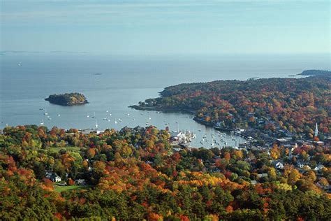 View Of Camden Maine From Mount Battie Photograph By Ross Warner Pixels