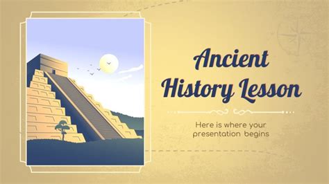 Free Ancient History Lesson Powerpoint Template And Slides Theme