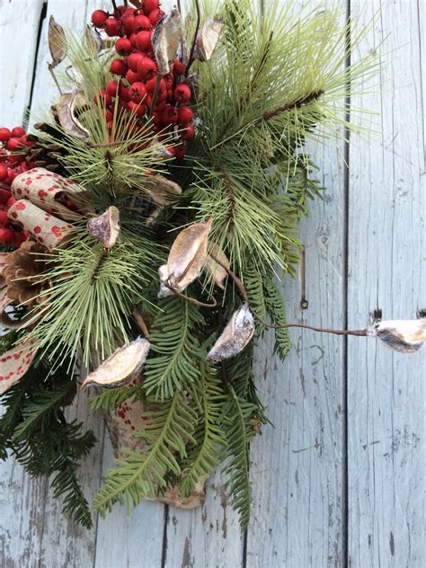 Christmas Wreath Alternative Wreaths Door By Marigoldsdesigns