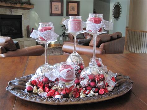 An Easy And Inexpensive Valentines Day Centerpiece Made With Wine