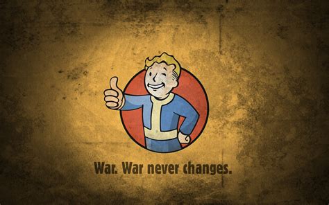 Download Fallout Vault Boy War Never Changes Wallpaper And By