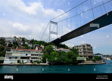 Fatih Sultan Mehmet Bridge Over The Bosphorus Istanbul Stock Photo Alamy