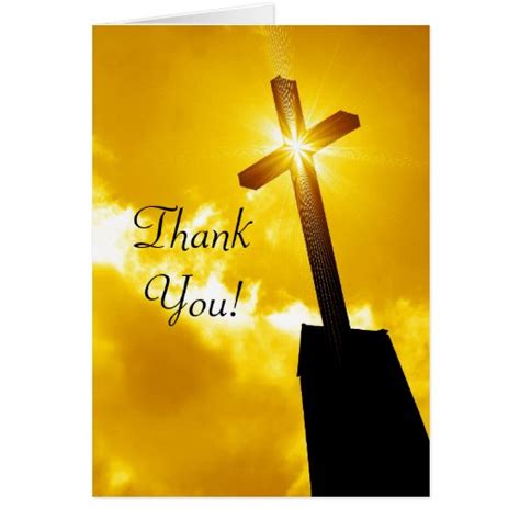 Thank You Religious Greeting Card Zazzle