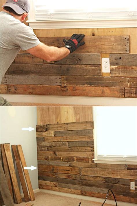 Diy Pallet Wall 25 Best Accent Wood Wall Tutorials Diy Pallet Wall Wood Pallet Wall Wood