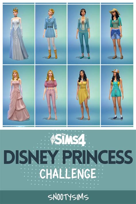 The Sims 4 Disney Princess Challenge Disney Princess Challenge Sims