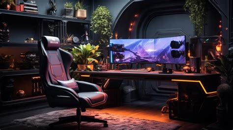 Premium Ai Image Ultimate Gaming Computer Desktop Setup