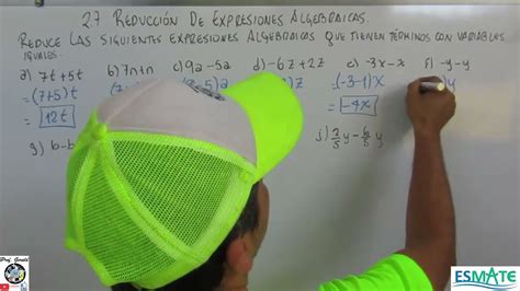 Reduccion De Expresiones Algebraicas Grado Cuadernillo Youtube