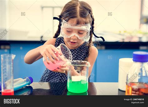 Girl Science Lab Image And Photo Free Trial Bigstock