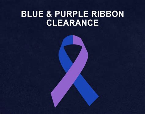 Blue And Purple Ribbon Clearancesale Fundraising For A Cause