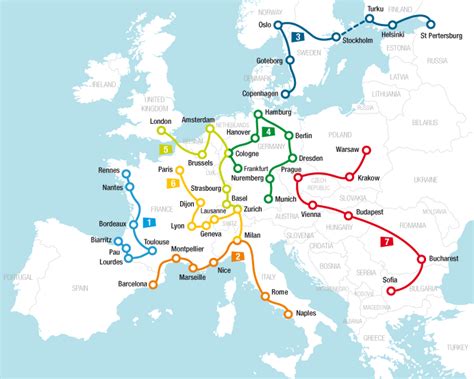 Train Travel In Europe Map Zip Code Map