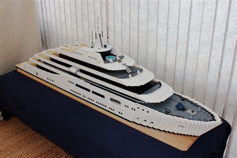 Lego Mega Yacht Keith Orlando Lego Boat Lego Lego Cars