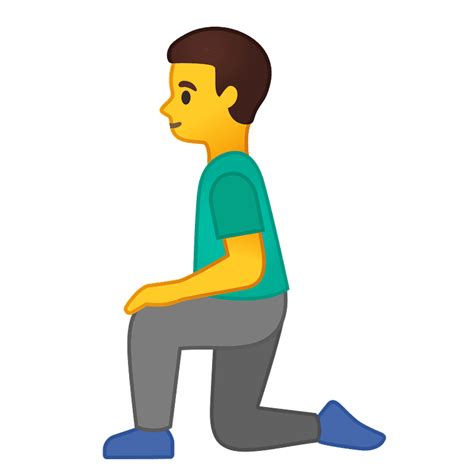 Man Kneeling Emoji Clipart Free Download Transparent Png Creazilla
