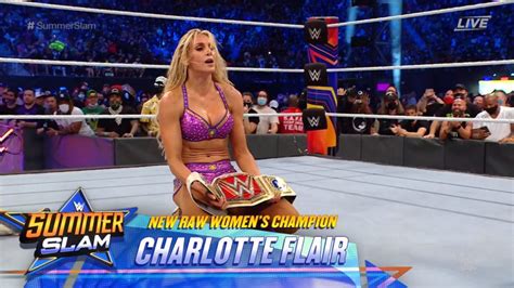 Charlotte Flair Becomes Raw Women S Champion At Summerslam Diva Dirt