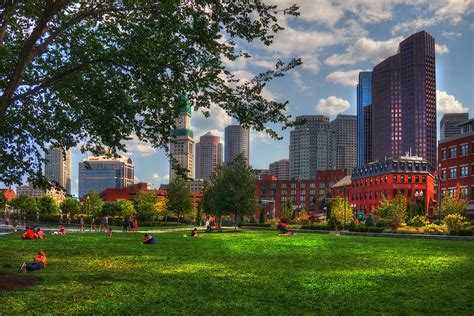 Boston North End Parks Rose Kennedy Greenway Photograph By Joann