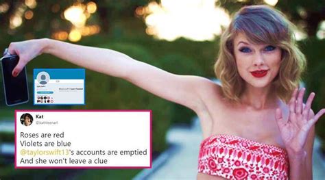 Taylor Swifts Social Media Pages Are Showing A ‘blank Space And Her Fans Are Freaking Out