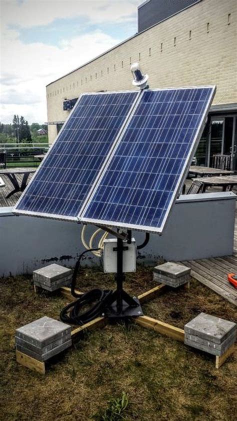 Dual Axis Solar Tracker With Online Energy Monitor Solar Tracker
