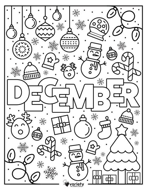 Free December Coloring Page Merleenhiggins