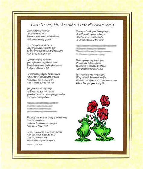 Similarly you gave love to our. Ode to my Husband on Our Wedding Anniversary